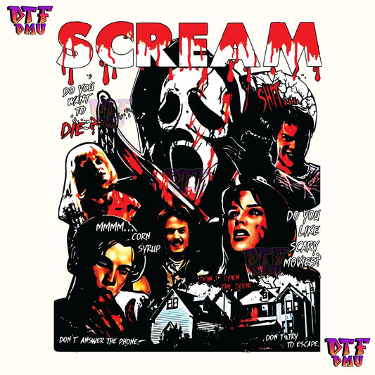 SCREAM HOLLOWEEN (DTF Ready to Apply Transfer Print)