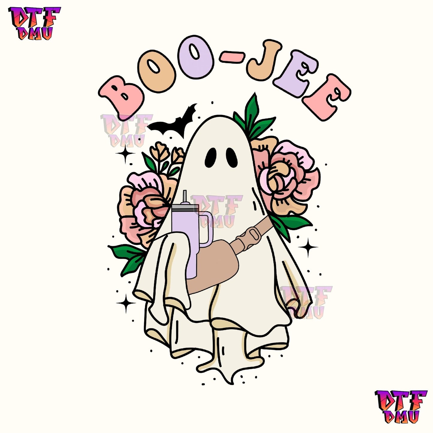 BOO-JEE GHOST (DTF Ready to Apply Transfer Print)