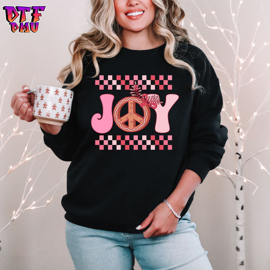 JOY Christmas Holiday DTF Transfer Print