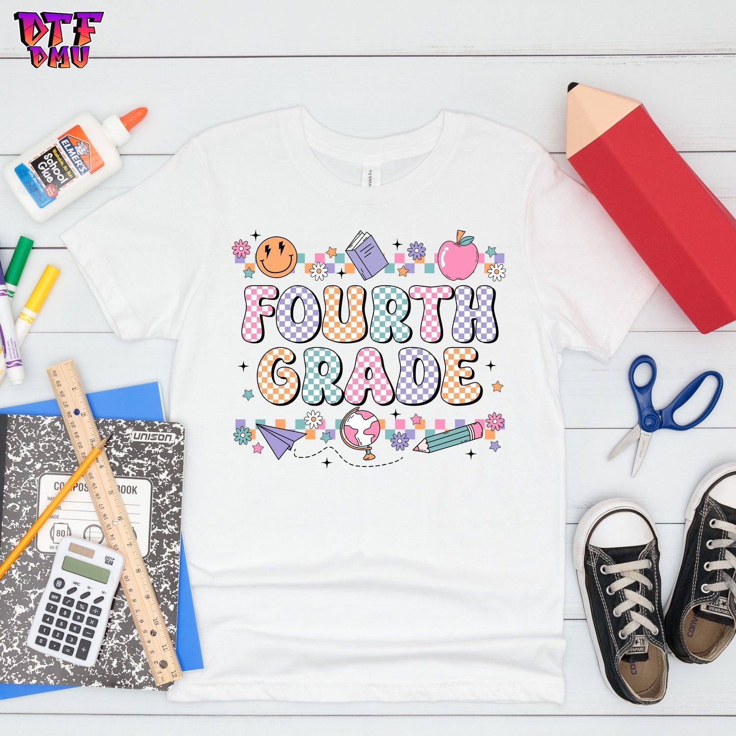 Retro Back To School DTF Transfer Print