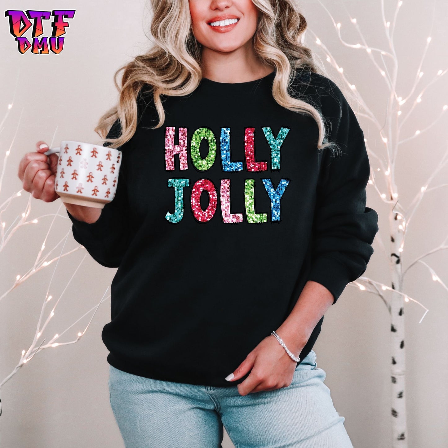 Holly Jolly Christmas DTF Transfer