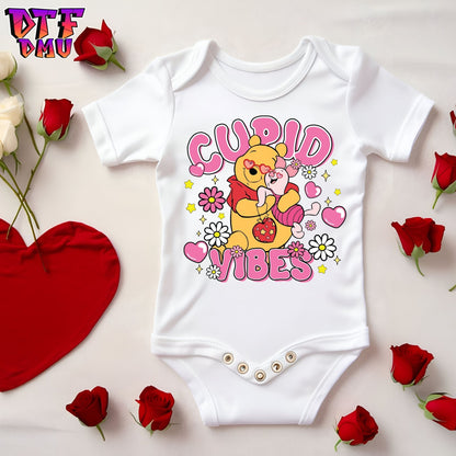 Cupid Vibes Winnie The Pooh Valentine's Day DTF Transfer