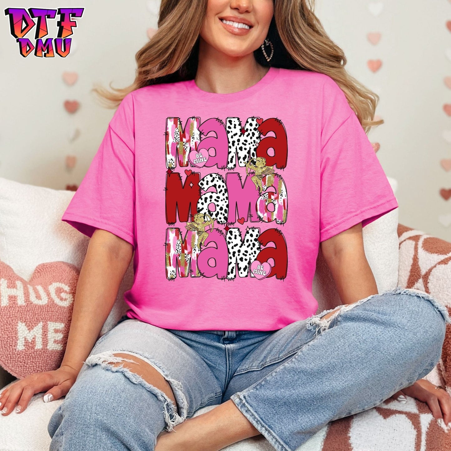 MAMA Valentine's Day DTF Transfer Print Only.