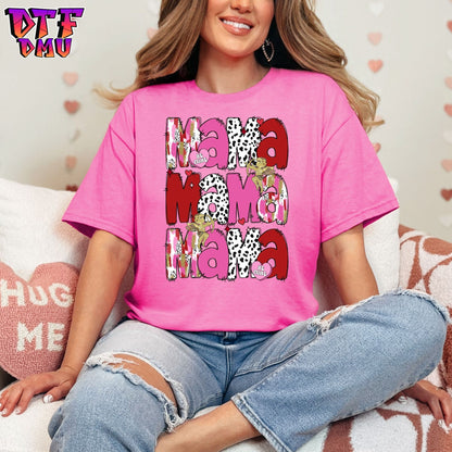 MAMA Valentine's Day DTF Transfer Print Only.