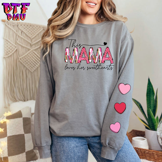 This MAMA Valentine's Day DTF Transfer Print Only.