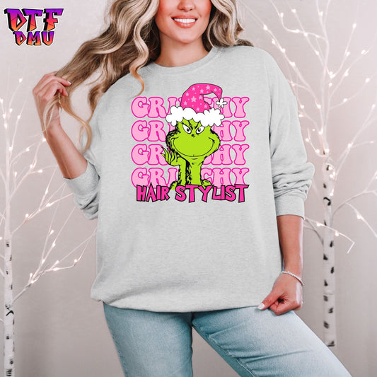 GRINCHY Holiday DTF Transfer Prints