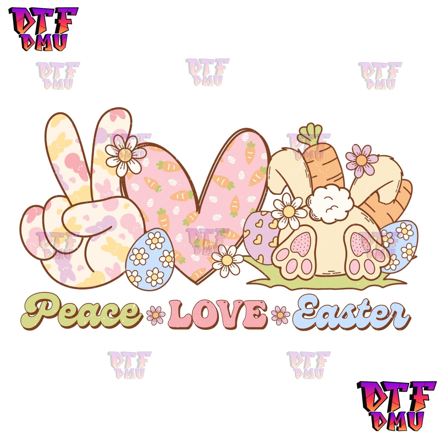 PEACE LOVE EASTER Ready to Press Transfer
