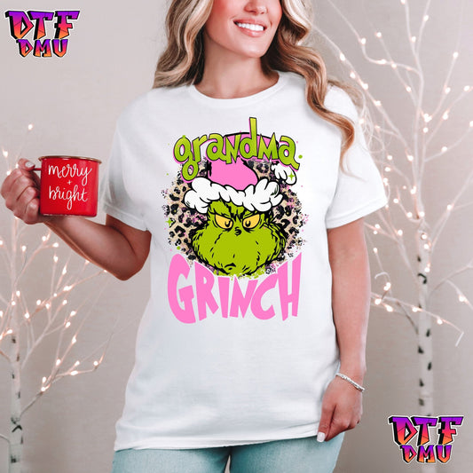 Grinch Family DTF Transfer Prints