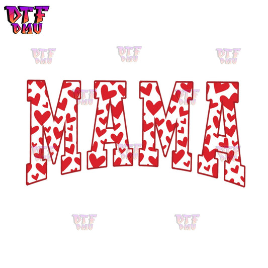 Red Mama  Valentine's Day DTF Transfer Print