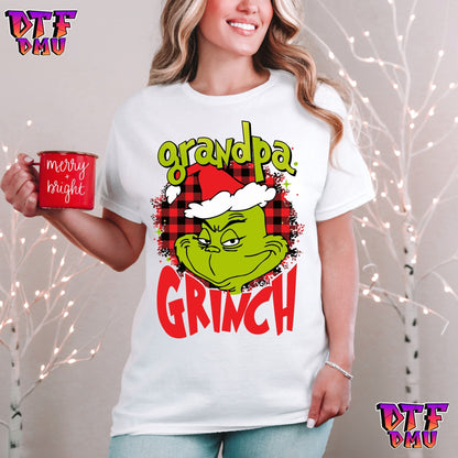 Grinch Family DTF Transfer Prints