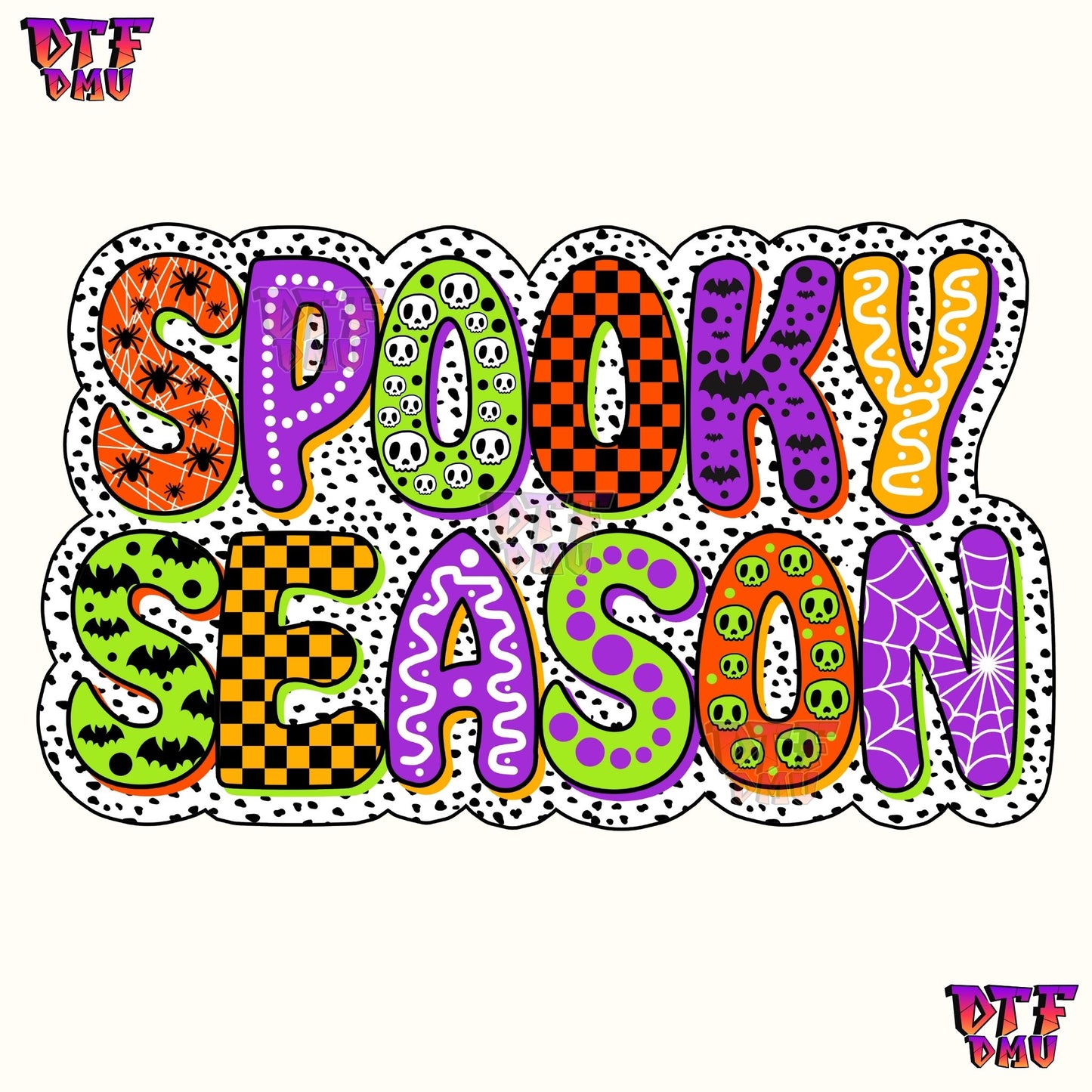 SPOOKY MAMA AUNTIE SEASON VIBES STAY SPOOKY  (DTF TRANSFERS)