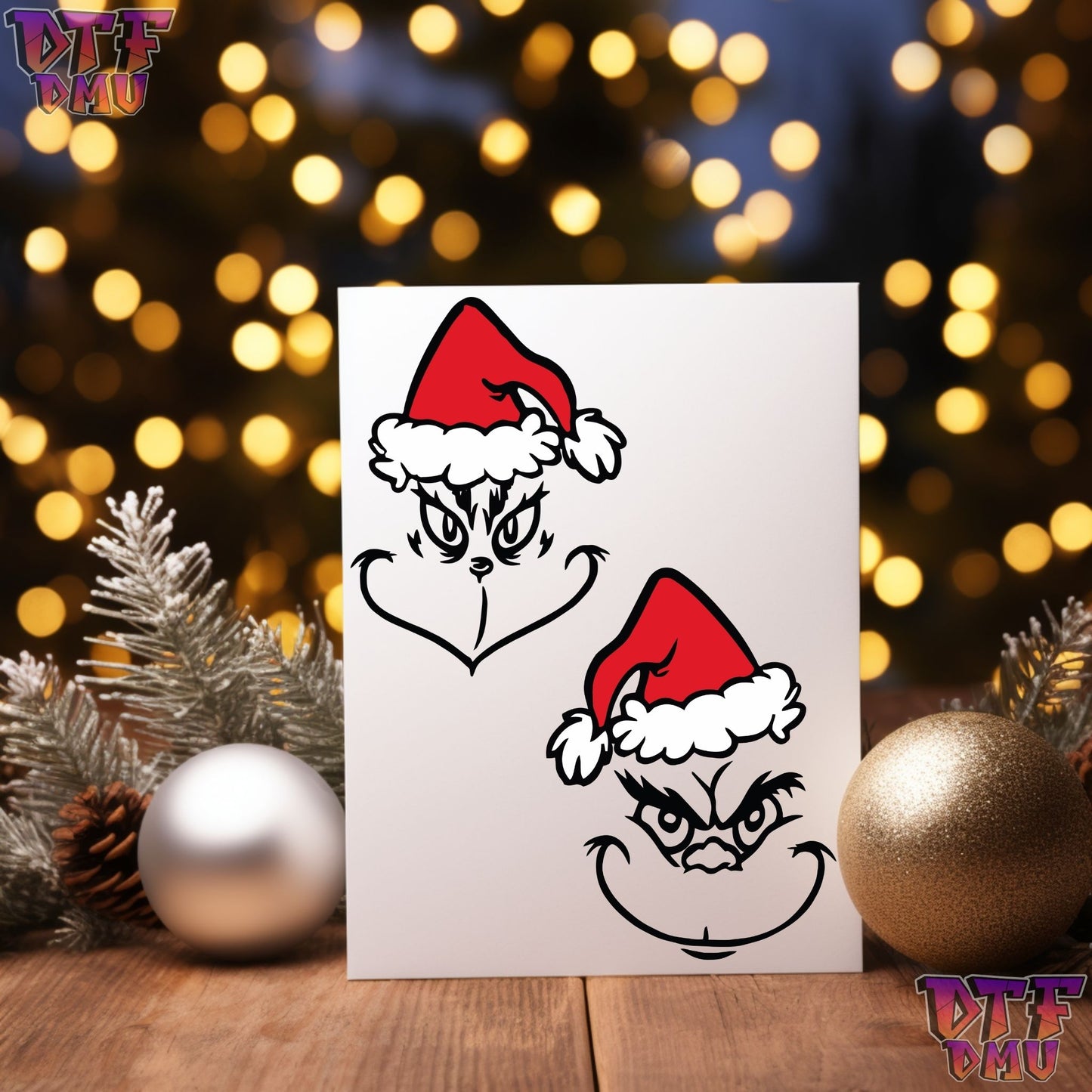 Grinch Christmas Holiday DTF Transfer Print Only