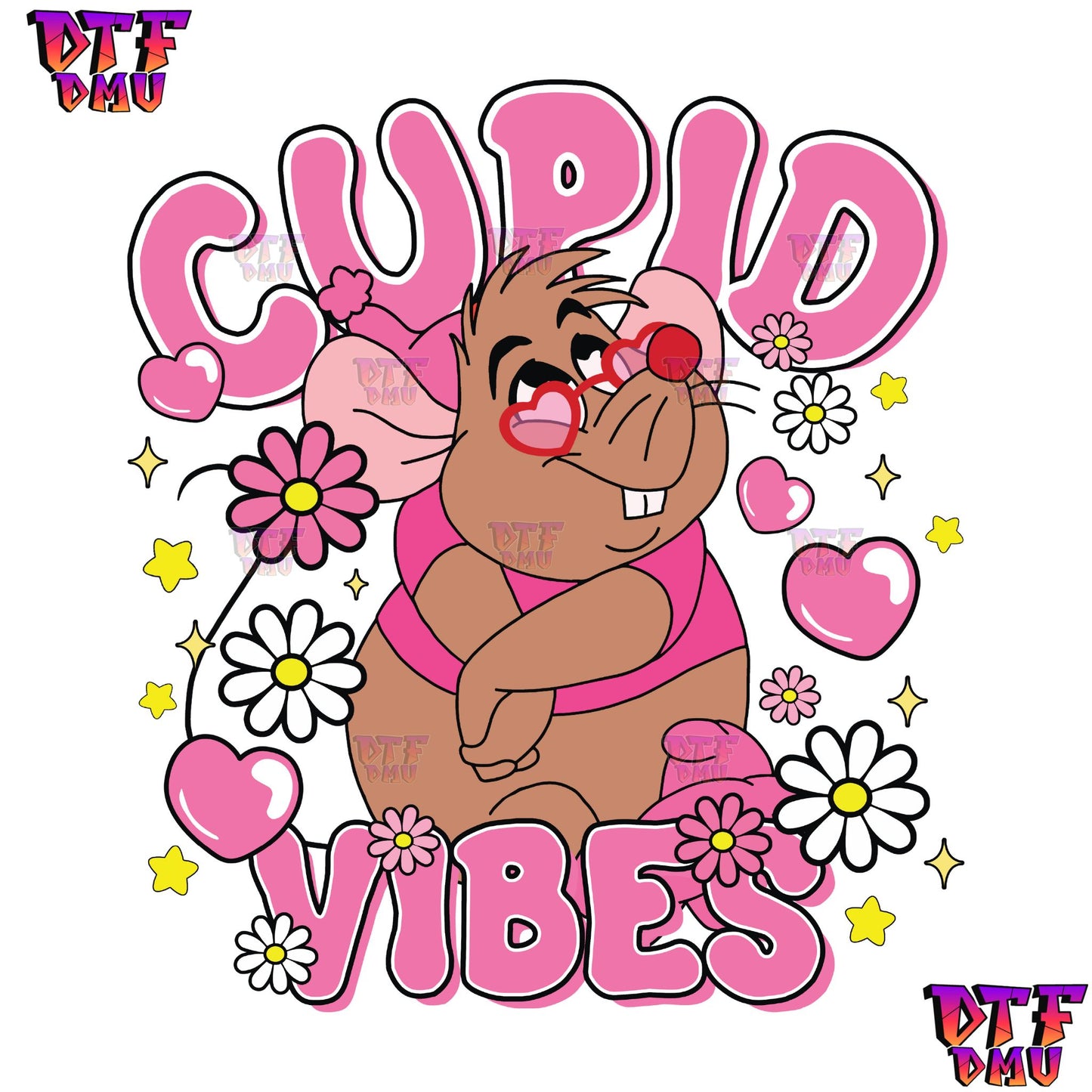 Cupid Vibes GusGus Valentine's Day DTF Transfer