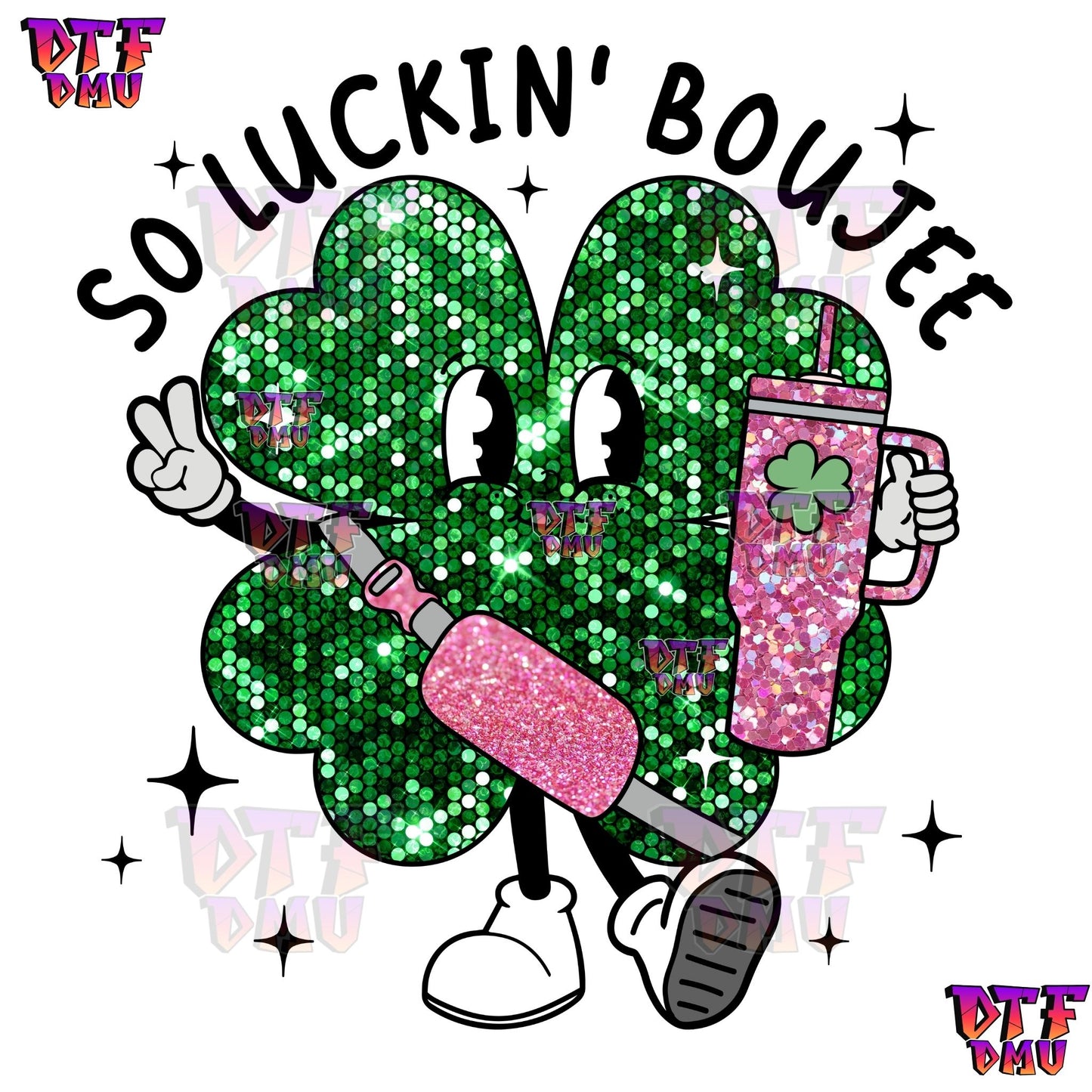 So Luckin BouJee St. Patrick's Day DTF Transfer Print Only