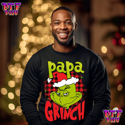 Grinch Family DTF Transfer Prints