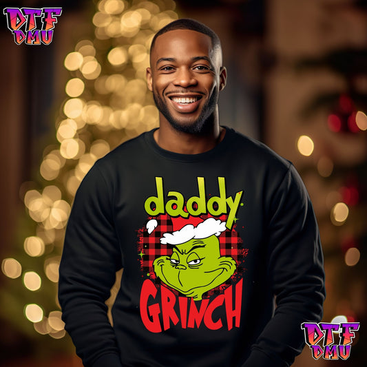 Grinch Family DTF Transfer Prints